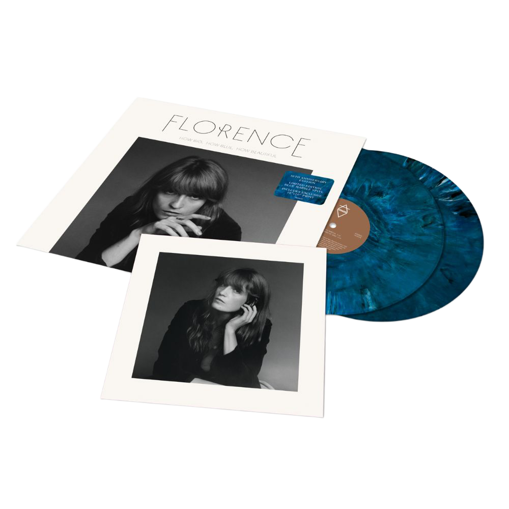 How Big, How Blue, How Beautiful - 10th Anniversary Edition - Double vinyle bleu marbré avec Artcard (Exclusivité store)